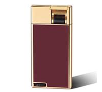 Encendedor de butano, linterna de metal recargable resistente al viento con llama ajustable, ideal para barbacoas, velas, uso al aire libre, regalo perfecto para hombres