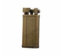 Encendedor de butano portátil de Metal, Brazo Elevador, Llama inclinable, Encendido por polea Lateral, Combustible Recargable, Apto for Acampar con Velas (butano no Incluido).(H)