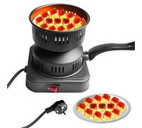 Encendedor de carbón, parrilla eléctrica de carbón, 450-600 W, encendedor de parrilla de carbón, accesorios para barbacoa de carbón eléctrico con cable largo y asa, regalos para hombres