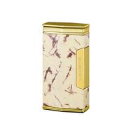 Encendedor de cuatro llamas resistente al viento con ventana transparente, multiusos for velas y camping (butano no incluido)(Gold1)