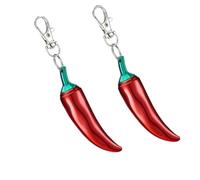 Encendedor de diez mil fósforos con forma de pimiento rojo, encendedor con forma de chile, encendedor reutilizable con fósforos, encendedor único de metal con forma de chile, lindo llavero con botella