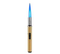 Encendedor de Fuego Directo a Prueba de Viento con Llama Ajustable e Interruptor de Seguridad/Bloqueo de Llama para Velas y Camping.(Yellow2)