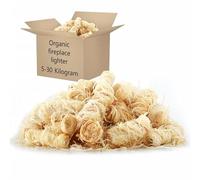 Encendedor de fuego orgánico de 10 kg, lana de madera natural y cera de parafina, respetuoso con el medio ambiente y eficiente para chimenea y barbacoa