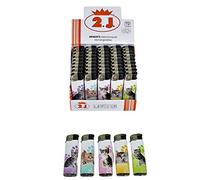 Encendedor de Gato, Juego de 50 Encendedores Eléctricos Recargables, Decoración Electrónica Original de Gato para Encender