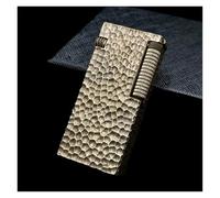 Encendedor de queroseno con brazo elevable, tapa abatible deslizante lateral, doble tanque de aceite, cuerpo de alivio de latón, recargable, adecuado for negocios, colección y regalo.(Bronze2)