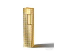 Encendedor de queroseno retro con llama suave, encendido lateral, butano recargable, cuerpo de metal portátil y viene en una caja de regalo de lujo.(A)