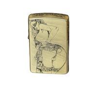 Encendedor de Queroseno Sexy Beauty 2025", Llama Suave y Reutilizable, con Rueda de molienda, Resistente al Viento, de Cobre Puro, for papá, Esposo o Hombre Fumador (sin Combustible