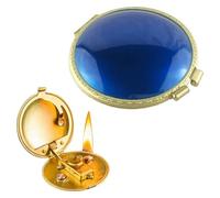 Encendedor de queroseno vintage de metal en forma redonda con encendido automático, encendedor compacto recargable con líquido, encendedor de mecha de metal antiguo de cobre, regalos para hombres y mu