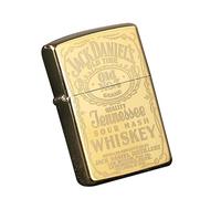 Encendedor de regalo de estilo chino, reemplazable para Zippo (solo funda), tamaño de inserto compatible: 3,6 cm x 1,2 cm x 5 cm, carcasa más ligera (dorado)