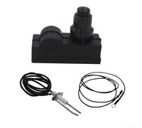 Encendedor electrónico de gas con pulsador y cable para radiadores de terraza, fogatas, barbacoas y hornos, material de polipropileno resistente, resistente a temperaturas de hasta 200 °C, para modelo