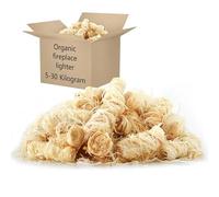 Encendedor orgánico de 30 kg, lana de madera natural y cera de parafina, respetuoso con el medio ambiente y eficiente para chimenea y barbacoa