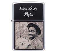 Encendedor Personalizado Creado con un mechero Personalizado - Su Foto y/o Texto Grabado en Este Encendedor High Polish