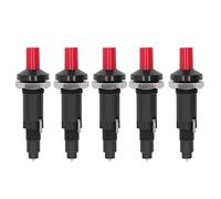 Encendedor piezoeléctrico de 5 uds., 1 salida, 2 chispas, carcasa de PP, botón pulsador, encendedores de parrilla para cocinar al aire libre