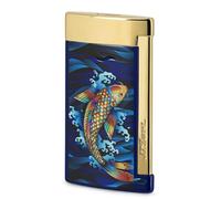 Encendedor ST Dupont Koi Fish Slim 7 Dorado