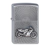 Encendedor Zippo 2000225 Motor Bike Emblem Mechero Gasolina, Latón
