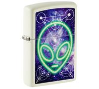 Encendedor Zippo a Prueba de Viento - Alien, Glow-in-The-Dark, Color Image - Recargable - Reutilizable - Diseño a Prueba de Viento - Caja Regalo - Fabricado en Estados Unidos