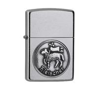 Encendedor Zippo a Prueba de Viento - Butcher, Street Chrome, Emblem - Recargable - Reutilizable - Diseño a Prueba de Viento - Caja Regalo - Fabricado en Estados Unidos
