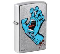 Encendedor Zippo a Prueba de Viento - Santa Cruz Artist, Street Chrome, Color Image - Recargable - Reutilizable - Diseño a Prueba de Viento - Caja Regalo - Fabricado en Estados Unidos