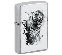 Encendedor Zippo a prueba de viento - Vintage Zippo, High Polish Black, Laser Engrave - Recargable - Reutilizable - Diseño a prueba de viento - Caja regalo - Fabricado en Estados Unidos