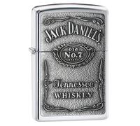Zippo 1310011 Jack Daniel'S Label Chrome - Mechero con Relieve