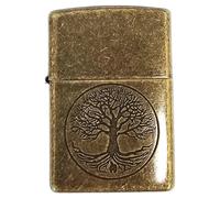 Encendedor Zippo Motivo: Árbol De La Vida - Bronce Antiguo Tree Of Life