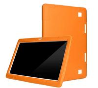 Encender 2022 para 10 Universal /10.1 Silicona Accesorios Funda Protectora Pulgadas 3C Compatible with iPad 2022 Caso (Orange, One Size)