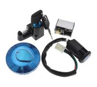 Encendido Interruptores Kit Interruptor Encendido 4 Cables Tapa Bloqueo Tanque Combustible Casco para Monkey Z50 Llaves Gasolina Piezas