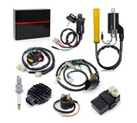 Encendido motocicleta Kit Completo Cableado Para Bobina Encendido Interruptor Manillar Izquierdo Encendedor Relé CDI Rectificador Para Warrior YFM 350 X