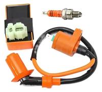 Encendido para GY6 50cc 125cc 150cc Motocicleta CDI Caja Encendedor 6-Pin Bobina De Encendido Kit Chispa Piezas ATV Ligera(A Set)