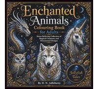 Enchanted Animals Colouring Book for Adults: Stress Relieving Collection of Magical Creatures and Ornamental Designs