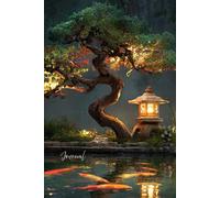 Enchanted Bonsai Garden Journal: A Magical Writing Notebook with Glowing Bonsai Tree and Japanese Lantern for Reflection, Dreams & Creativity