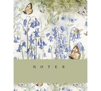 Enchanted Butterfly Bluebell Garden Notebook: 150 Pages Lined Notebook for Women | Cute Watercolor Butterfly Journal for Notes, Writing & Planning