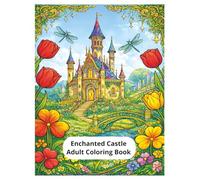 Enchanted Castle Adult Coloring Book: Intricate Fantasy Castle Designs, Magical Realms, and Relaxing Stress Relief Coloring