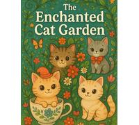 Enchanted Cat Garden Coloring Book: Cute Kittens, Cozy Gardens and Whimsical Designs for Adults: Adorable Cats, Floral Scenes, Teacups, Butterflies and Relaxing Coloring Pages