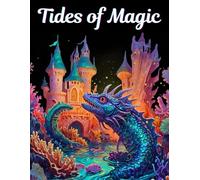 Enchanted Creatures: Tides of Magic: A Magical Coloring Book of Sea Dragons, Fish, Coral Fairies, and Underwater Castles for Relaxation and Creativity