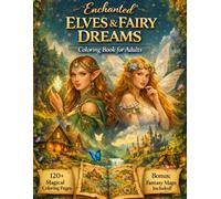 Enchanted Elves & Fairy Dreams Coloring Book for Adults: 120+ Magical Coloring Pages of Elves, Fairies, Forest Spirits & Whimsical Fantasy Worlds | ... for Adults Designed for Comfort and Joy)