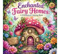 Enchanted Fairy Homes: A Whimsical Coloring Book: 40 Magical Fairy Cottages, Mushroom Houses & Fairytale Castles to Color | Relaxing Designs for Adults & Teens
