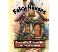 Enchanted Fairy Houses Fantasy Coloring Book: A Stress Relief & Relaxation Coloring journey Through Magical Fairy Cottages & Whimsical Garden Scenes | For Adults & Teens