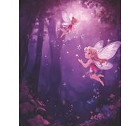 Enchanted Fairy Notebook - Dreamy Purple & Pink Starry Cover for Writing and Creativity: A magical lined 120 Page, 7.5" x 9.25" notebook