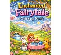 Enchanted Fairytale Coloring Book for Kids Ages 4-8: Princess Adventures, Magical Castles & Cute Animal Friends