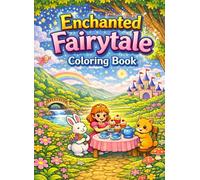 Enchanted Fairytale Coloring Book for Kids Ages 4-8: Princess Adventures, Magical Castles & Cute Animal Friends