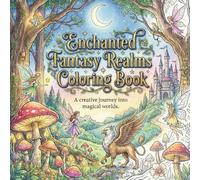 Enchanted Fantasy Realms Coloring Book: Magical Adventures & Mythical Creatures for Adults
