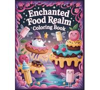 Enchanted Food Realm Coloring Book: A Whimsical Fantasy Food World Filled with Magical Treats, Cute Characters, and Playful Scenes (Sweet Fantasia Worlds Coloring Collection)