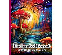 Enchanted Forest Coloring Book for Adults: Magical Tree Houses, Fantasy Woodland Scenes, and Relaxing Storybook Coloring Pages for Stress Relief, Size 8.5x11 Inch, 100 Single Page