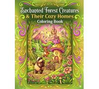 Enchanted Forest Creatures: and Their Cozy Homes Coloring Book