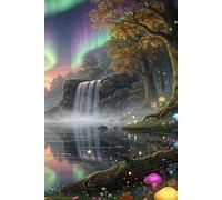 Enchanted Forest Themed Notebook Journal Travel Diary Memoire: 300 blank lined 6” x 9” pages, a great gift idea for family, friends or yourself.