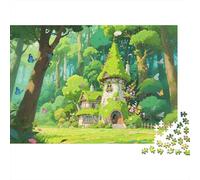 Enchanted Forest Tower Puzzle for Adultos 1000 Piezas Recyclable Fantasy Art Jigsaw Puzzles Interesting Family Accesorios de Juego Regalo Divertido Gift 52x38cm/100...