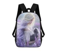 Enchanted Garden with Fairy And Cat Mochila Escolar, Bolso De Negocios, Bolso Para Portátil Duradero Para Campus, Actividades Al Aire Libre, Viajes Y Deportes 17inch