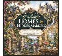 Enchanted Homes & Hidden Gardens: A Relaxing Adult Coloring Book of Beautiful Architecture, Elegant Interiors, Charming Cottages, Grand Castles & Scenic Escapes