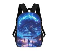 Enchanted Japanese Gateway Scene Mochilas Impresas En 3D Para Niños 17inch Mochilas De Moda Informales Para El Día A Día, Bolsas De Viaje, Mochilas Informales Para Exteriores Para Niños Y Niñas